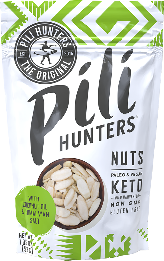 Pili Hunters Coconut Oil & Himalayan Salt Pili Nuts (1.85oz) - Superfood Snack
