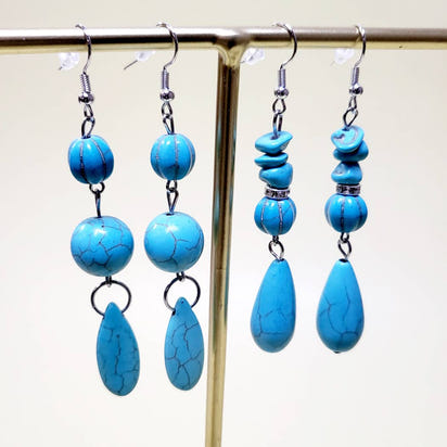 Turquoise Dangle Earrings – Stylish Boho Jewelry