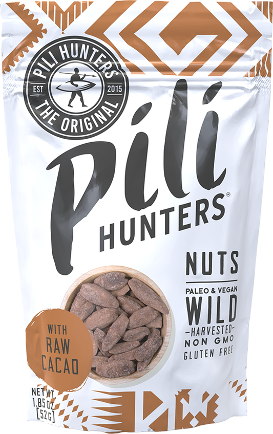 Pili Hunters Raw Cacao Pili Nuts 1.85 oz – Superfood Snack