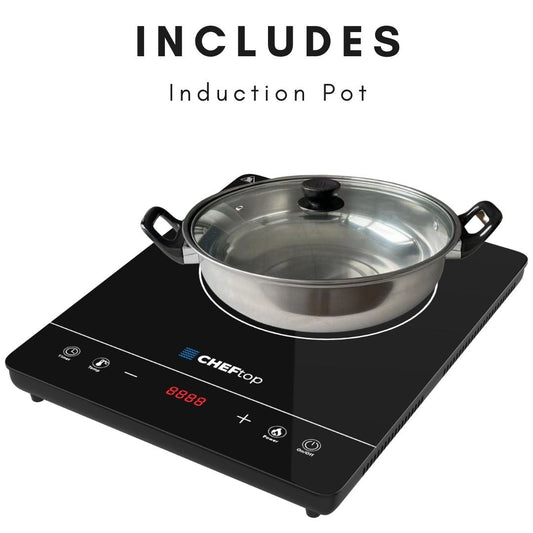 CHEFTop Single Burner Energy-Efficient Induction Cooktop – Portable Electric Stove