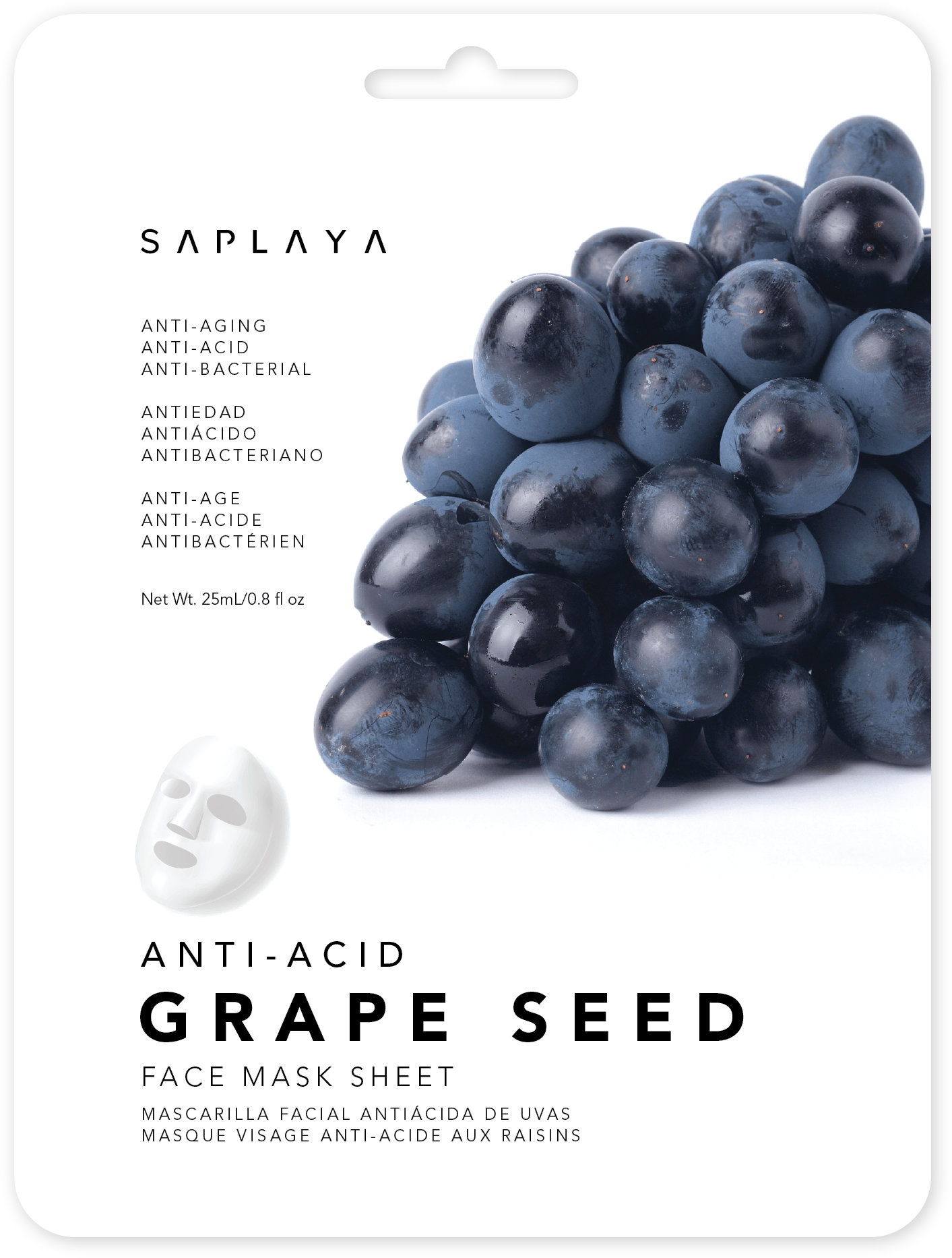 Saplaya Daily Skin Solution Mask Pack (6 Sheets, 5+1 Free) - Natural Korean Skincare