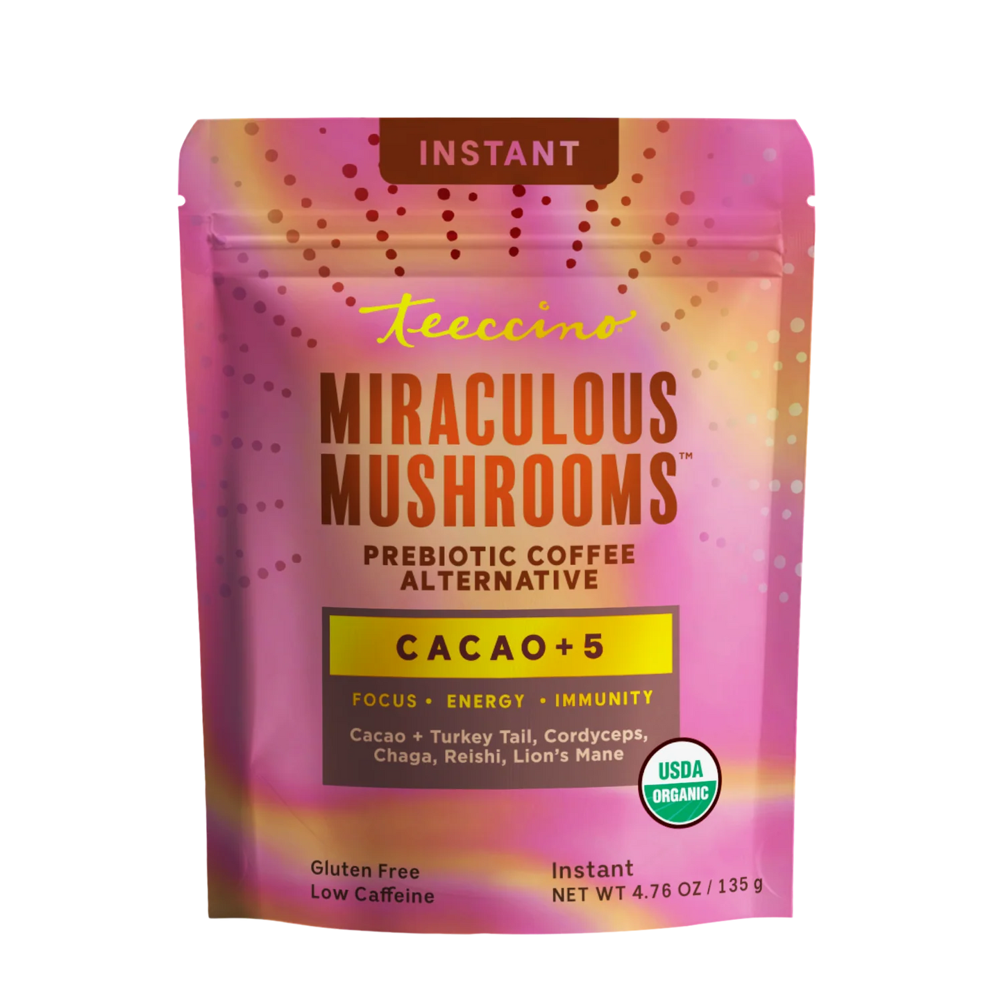 Miraculous Mushrooms® Cacao +5 – Adaptogenic Cacao Drink with 5 Mushrooms