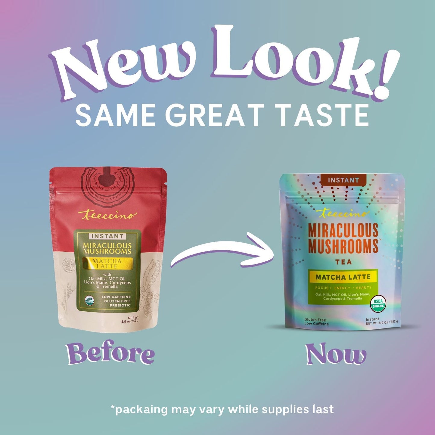 Miraculous Mushrooms® Matcha Latte – Adaptogenic Plant-Based Latte