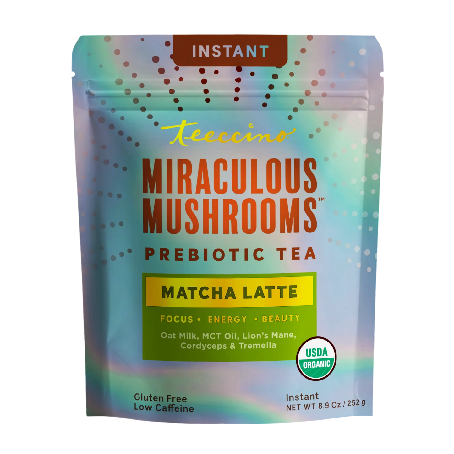 Miraculous Mushrooms® Matcha Latte – Adaptogenic Plant-Based Latte
