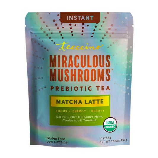 Miraculous Mushrooms® Matcha Latte – Adaptogenic Plant-Based Latte