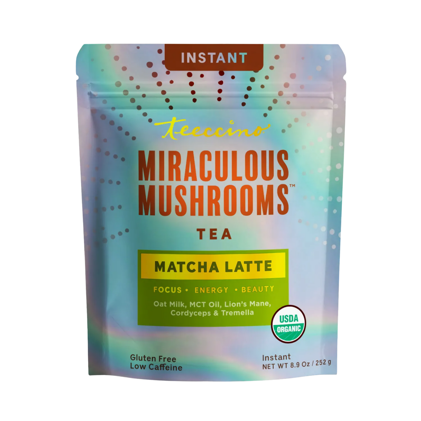 Miraculous Mushrooms® Matcha Latte – Adaptogenic Plant-Based Latte