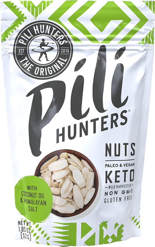 Pili Hunters Coconut Oil & Himalayan Salt Pili Nuts (1.85oz) - Superfood Snack
