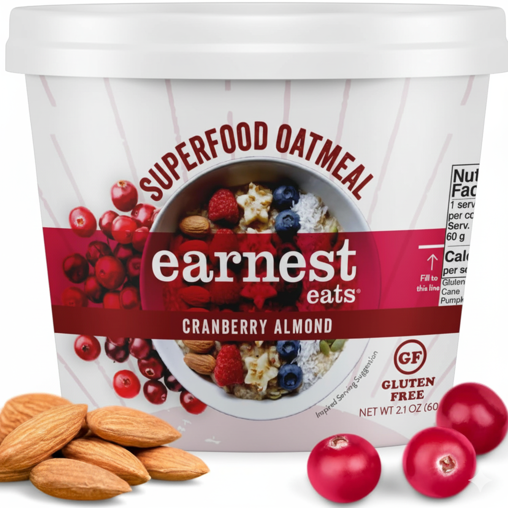 Cranberry Almond Flax Oat Cup – High‑Fiber, Antioxidant Breakfast