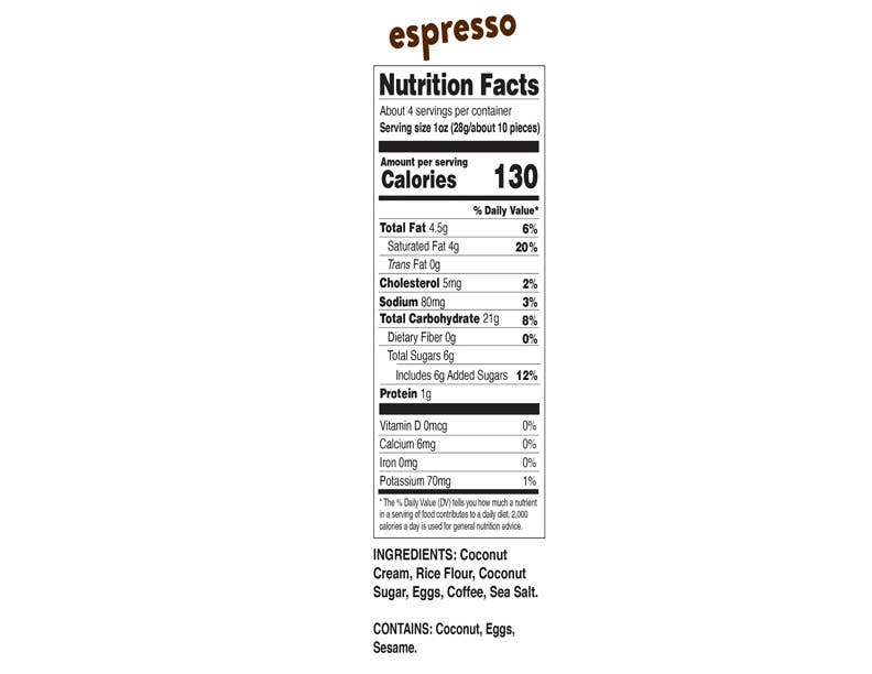 Sun Tropics Coco Rolls – Espresso Flavor, 4oz