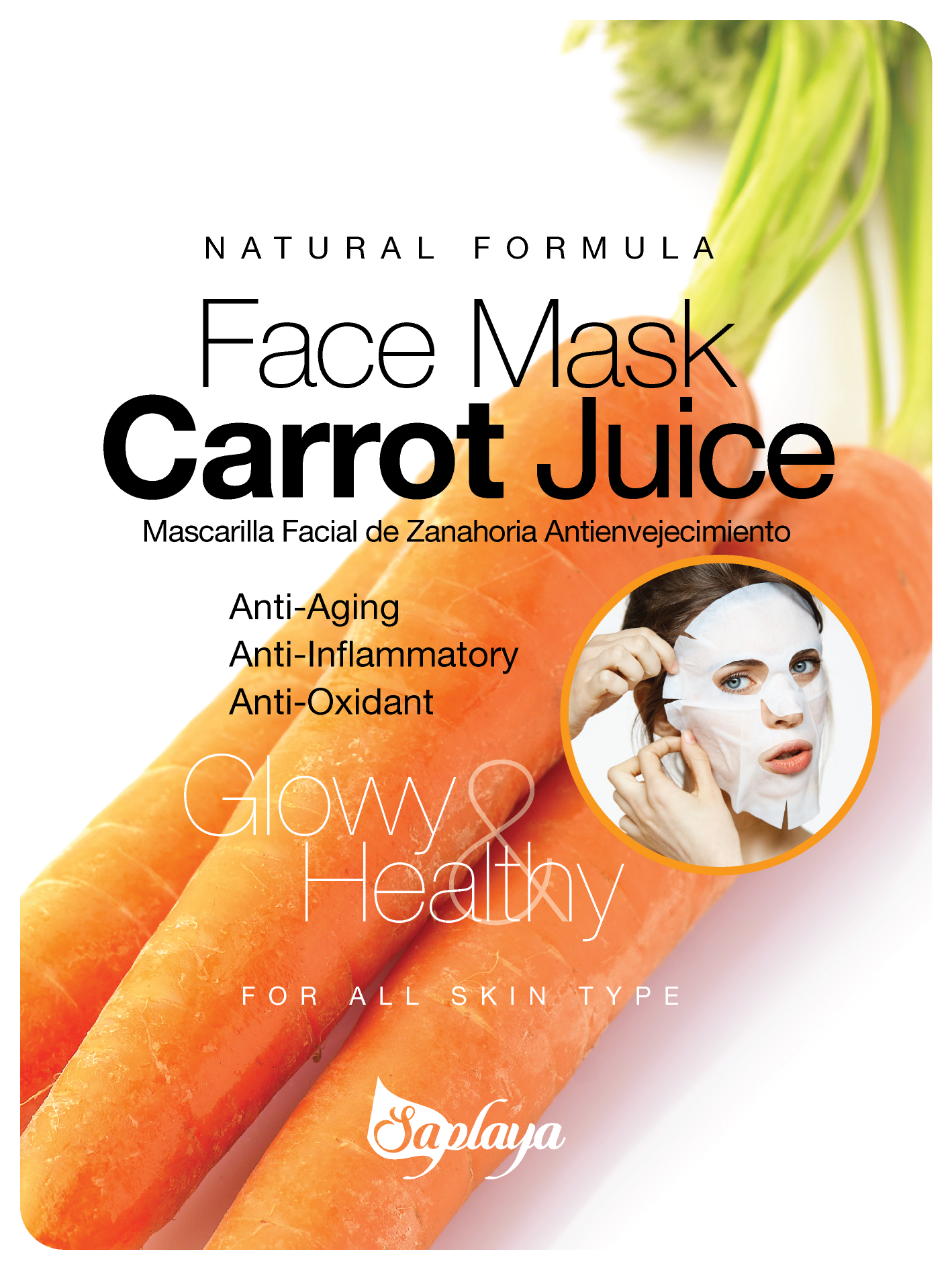 Carrot Essence Facial Mask – Anti‑Inflammatory Glow Treatment