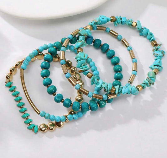 Boho Stacking Bracelet Set | Vibrant Beaded Layers