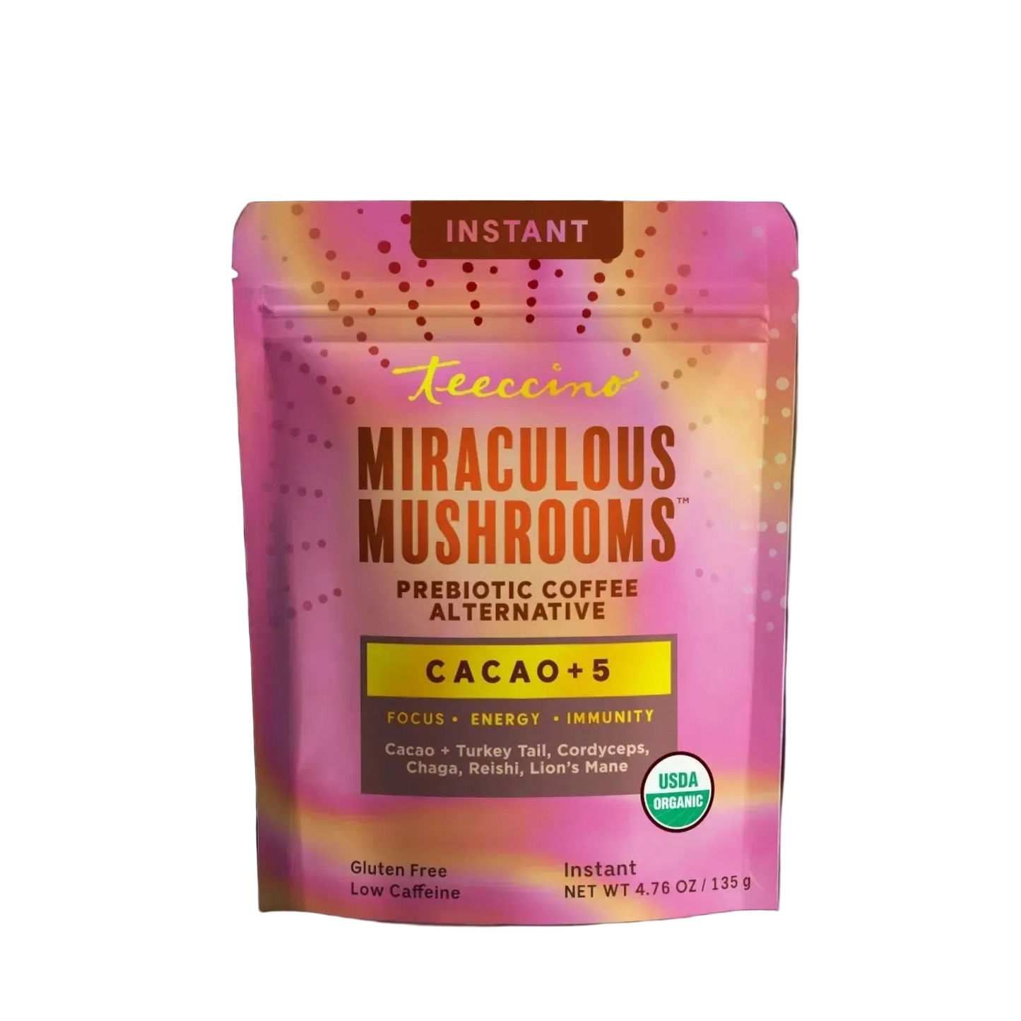 Miraculous Mushrooms® Cacao +5 – Adaptogenic Cacao Drink with 5 Mushrooms