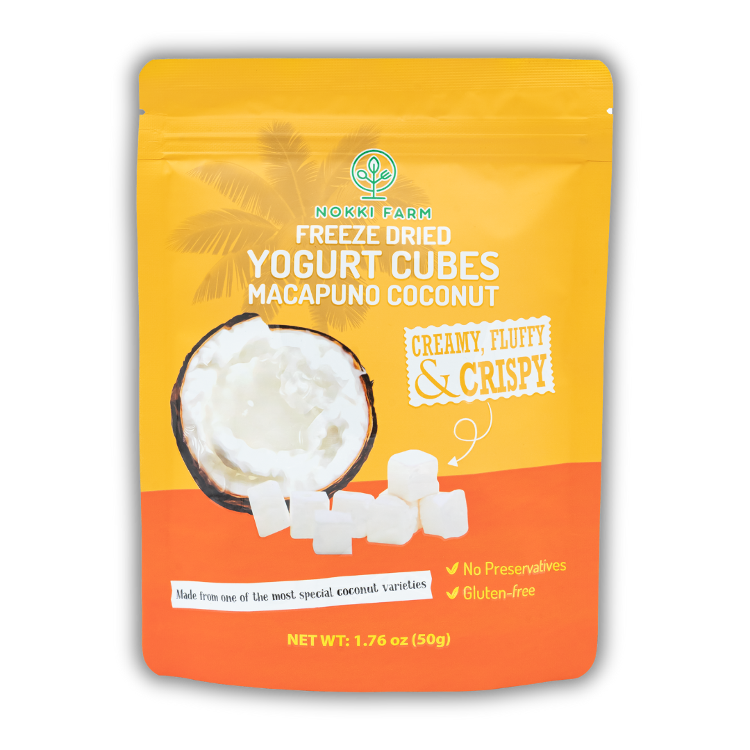 Macapuno Coconut Yogurt Snack Cubes - Freeze‑Dried & Delicious