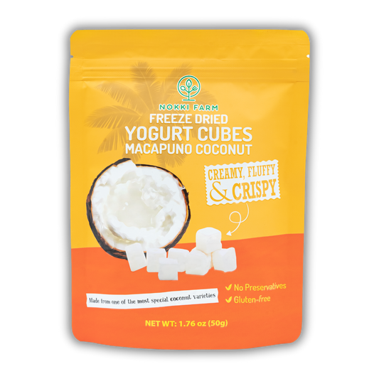 Macapuno Coconut Yogurt Snack Cubes - Freeze‑Dried & Delicious