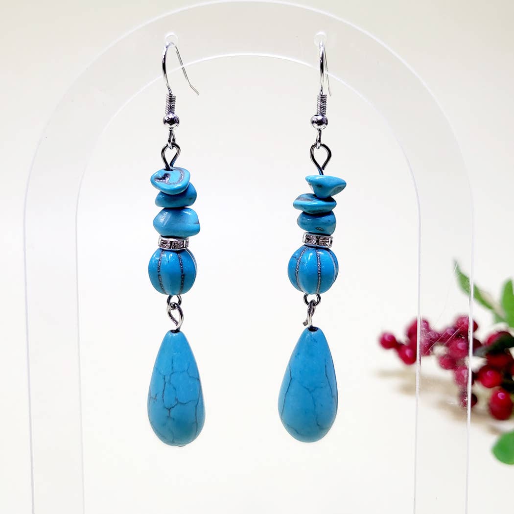 Turquoise Dangle Earrings – Stylish Boho Jewelry