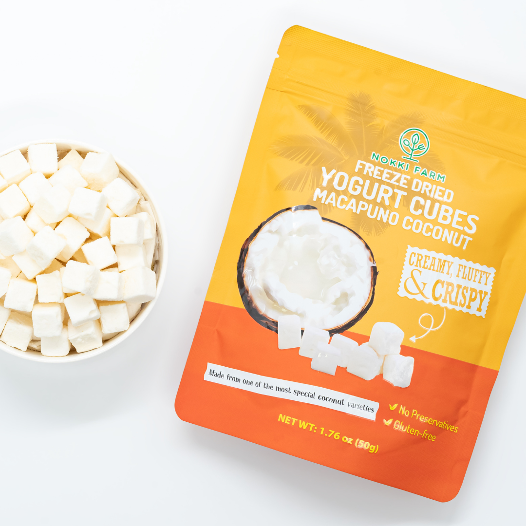 Macapuno Coconut Yogurt Snack Cubes - Freeze‑Dried & Delicious