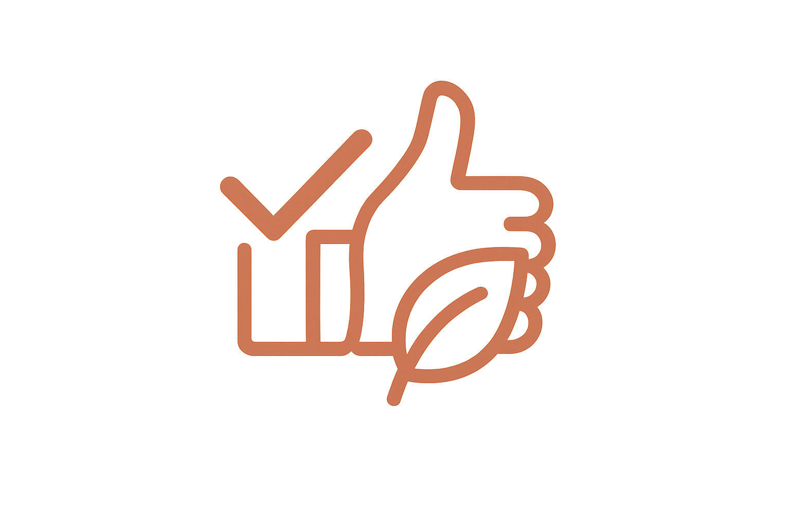 Guilt Free Snacking Icon - Terracotta